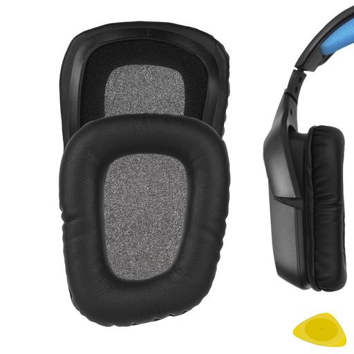 乐天商城 - Geekriaイヤーパッド互換性パッドロジクールLogitechG930G430G432G332G35F450ヘッドホンに対応イヤパッド/イヤークッション/イヤーカップ(プロテインレザー/ブラック)