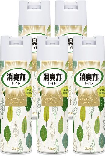 消臭力[まとめ買い]トイレ用スプレー北欧フィンランドリーフ365mLx5個トイレ消臭スプレー消臭剤消臭芳香剤(3.0)