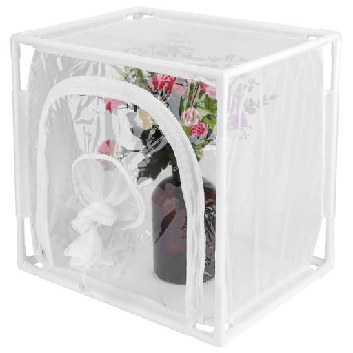 昆虫ケージ飼育ケース虫かご屋外昆虫用メッシュケージ40x30x40cm耐久性PVCパイプメッシュ通気性透明温..