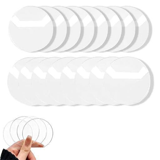 TUDOUZZZ 缶バッジカバー 保護カバー 75mm内用 20枚セット 缶バッジ 収納 保護カバ...