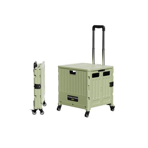 【選べる3サイズ!高耐荷重&amp;フタ付きで座れる設計】本製品はS・M・Lの3サイズをご用意。用途や収納量に応じて最適なサイズをお選びいただけます。耐荷重:70kg。さらに、全モデルにフタ(蓋)付き。このフタは最大75kgまでの耐荷重に対応しており、大人がそのまま座ることも可能です。イベント会場やアウトドア、行列待ちのときなど、椅子代わりにも使える便利な仕様となっています。ご注意ください:Sサイズのハンドルの傾斜角度は調整できません。MサイズとLサイズは上下90°の調整が可能です。 【簡単取り付け&amp;折りたたみ収納で使い】簡単に取り付けできるだけでなく、使用後は折りたたんでコンパクトに収納できます。折りたたみ後のサイズは、輪幅を除くと8.5cmの薄さで、収納場所を選ばず、スリムに収納可能です。4輪含むと幅10cm、8輪含むと幅22.5cmと、用途に応じたコンパクトさを実現しました。また、日本語の取扱説明書が付属しており、組み立て方法や使用方法が簡単に理解できます。さらに、動画ガイドもご提供しており、ステップバイステップで組み立てと使用方法を視覚的に確認できます。誰でも簡単に組み立てができ、すぐにお使いいただけます。