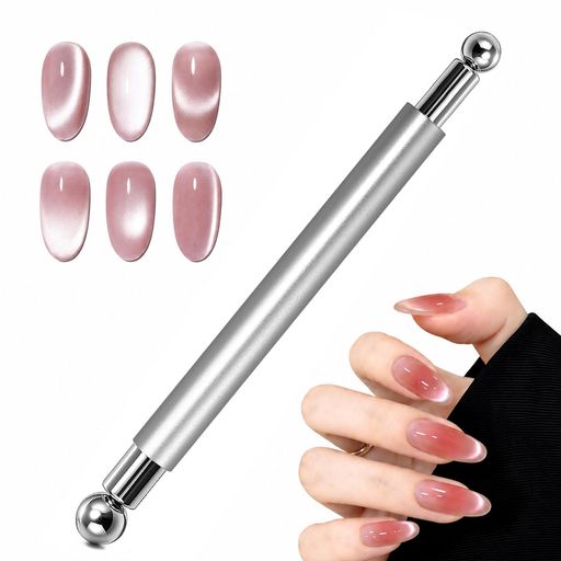 マグネットネイル 磁石 ジェルネイル マグネット ネイルマグネット 2ボール付き (8mm/10mm)(シルバー)