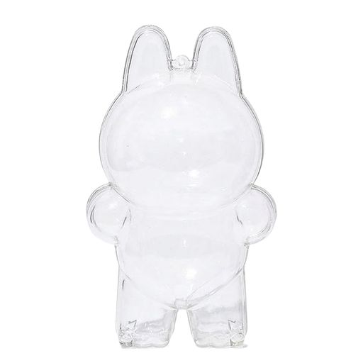 ぬいぐるみケース 座る姿対応 ぬいぐるみ 収納ケース 人形用 シリコンストラップ付き ほこり防止 汚れ防止 散歩用 展示用 保護カバー 透明PCキーホルダー型 ディスプレイバッグ (立つ姿)