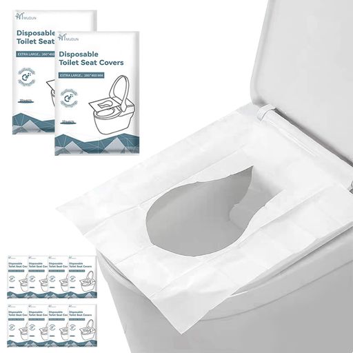 koundeneko便座シート使い捨て100枚セット水で流せる携帯用トイレマット便座カバー抗菌加工清潔ポータブル外出出張旅行キャンプ公衆トイレ介護学校オフィスアウトドア用