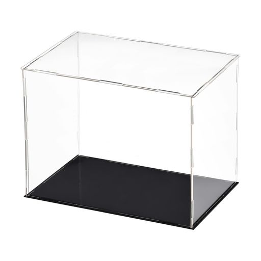 Edinstry収納ケースアクリル収納ケースアクリルボックス高さ25cm30x15cmフィギュアケースディスプレイケースコレクションケース透明収納ボックス展示防塵ショーケース
