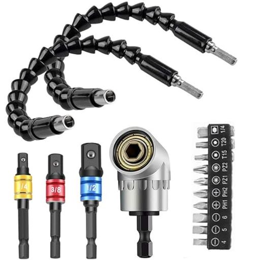 SZSLフレキシブルシャフト電動六角ドライバードリル接続工具ツールネジ締め穴あけソケットアダプター直..