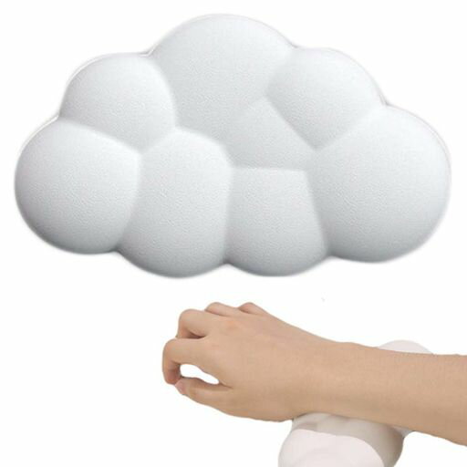 Wrist Rests - マウス手首クッションマウス手首クッションマウスリストレストキーボードクッション雲状手首アームレスト低反発クッション柔らかいパッド手首置きメモリフォームマウスのリストレス…
