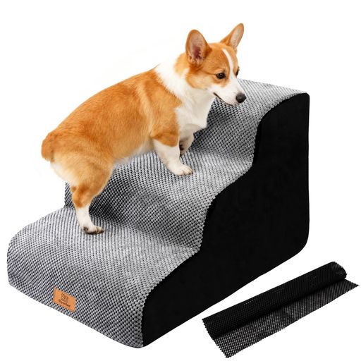 OYANTEN犬階段ステップドッグステップペット階段犬用踏み台高密度滑り止めマット付きカバー取り外し可..