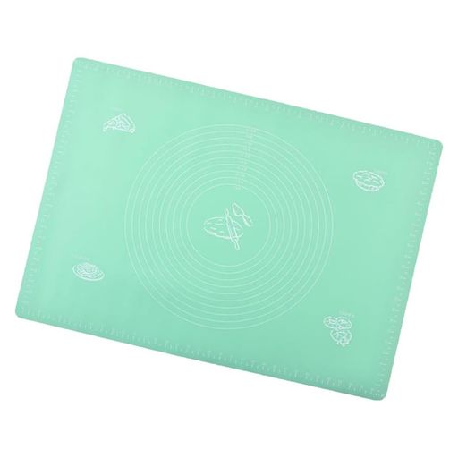 シリコーン練りマットシリコンこねるマットシリコンマットオーブンシート食品級シリコーン滑り止め吸収性多機能耐摩耗性再利用可能調理台保護マット製菓道具(グリーン)