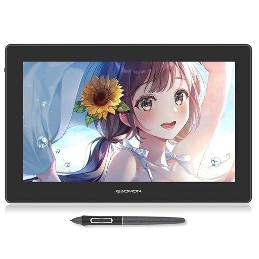 GAOMON液タブ4K15.6インチタッチ機能付き液晶タブレットフルラミネーション加工液晶タブレット傾き検知筆圧8192レベル充電不要ペン105%NTSC広色域薄型液晶ペンタブレットPD1621