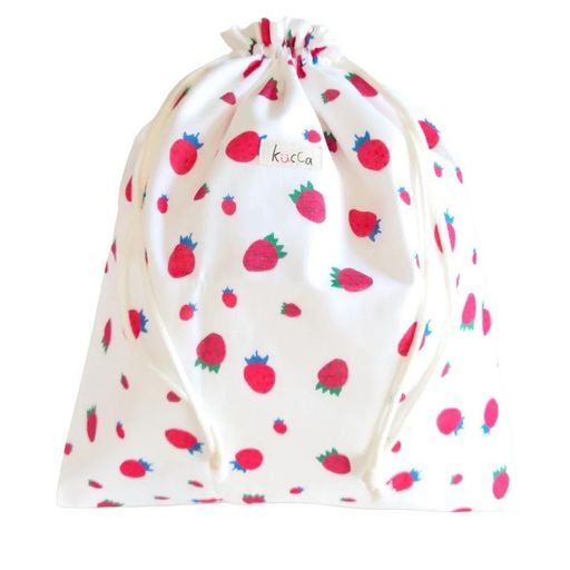 kucca(クッカ) 防水きんちゃくポーチ 大 Miss Strawberry Crazy 22W-BAG