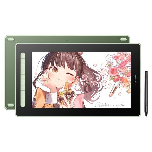 XPPen液タブArtist13セカンドX3チップ搭載ペン液晶タブレット4色選択可初心者AndroidWindowsMacOS対応イラスト写真加工テレワークオンライン授業お絵描きソフトウェア付きグリーン