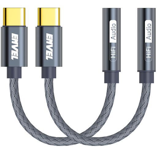 ENVEL イヤホン ジャック 変換 タイプc イヤホン アダプター 2個セット