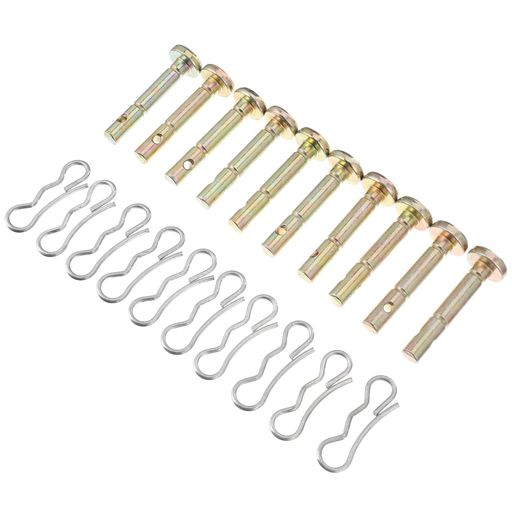 Milistenシアーピンコッターピンセット20セット除雪機交換部品せん断ピン割りピンシアーピン交換用金属製ギアボックス保護用4.1x1.3x1.3Cm