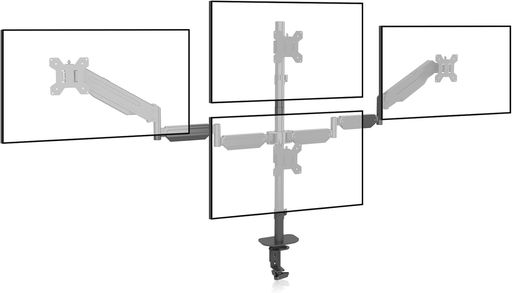 【商品仕様】対応規格:VESAマウントインターフェース規格(FPMPMI)75mm/100mm、17インチから32インチまでの液晶ディスプレイに対応できるモニターアームです。 耐荷重(一台)10KGです。 【四画面モニターアーム 】4台モニターを同時に設置し、気楽で自分のディスプレイ画面を他人にシェアして、画面の眩しさを減少し、作業効率がアップします。さらに、ディスプレイを横並びに4つ並べることで、レースゲームやFPSなどに最適な環境を作り出すことができます。水平稼動モデルなので、ディスプレイをきれいに横並びにするのも簡単です。 【角度調節】革新的な多軸設計で画面を上80°、下80°、左右180°、回転360°に調節可能で、活動範囲が広くて便利です。どんな姿勢でも液晶画面が見れて、目の疲れを軽減でき、作業効率が上がります。 【猫背対策】ガススプリング式でスムーズな高さを調節できます。モニターアームはいろんな角度を調整できて自由度は高いです。そして、立てで仕事もできます。角度や距離などが自分に合わせるにして、背や首の疲れをリラックスします。