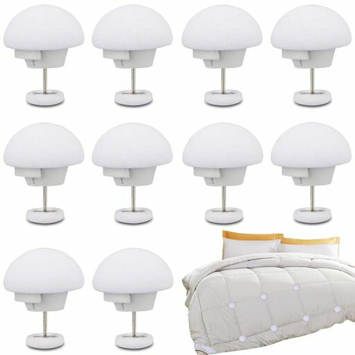 布団クリップシーツクリップ固定ピン10個セット布団固定器シーツズレ防止綿布団留め金具可愛いきのこ型..