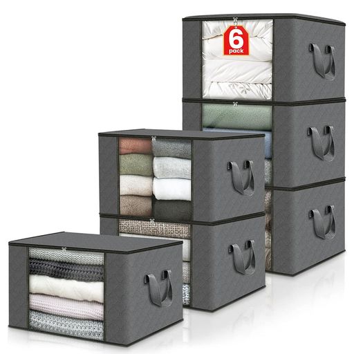 【収納ラクラク&amp;スペースを有効活用】60*40*35cmこの衣装ケースは、超大容量設計で、布団1枚、ブランケット3枚、25着の服など、大量の物品を収納することができます。衣装ケースは物品の大きさに応じて、収納量を調整できるため、整理...