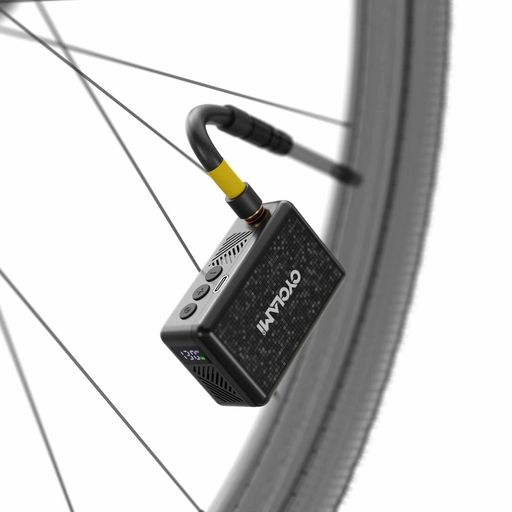 自転車用電動空気入れ130PSI800mAh大容量自動停止気圧表示空気調整高精度仏式・米式バルブ対応携帯パンプくうきいれ超小型軽量USB充電式LEDライト付きロードバイクマウンテンバイク用電動…