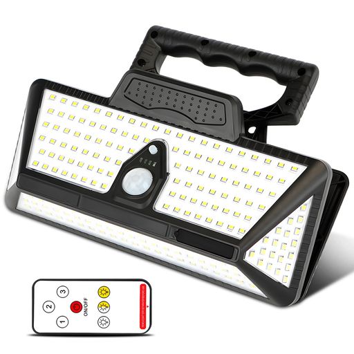 Yasokuセンサーライト屋外ソーラー人感クリップ式【208LED・3600mAh大容量バッテリー・4面発光】IP65防水3点灯モード自動点灯/消灯庭/ガーデン/テラス/玄関/壁掛け/手すり/柵/駐車場/停電時適…