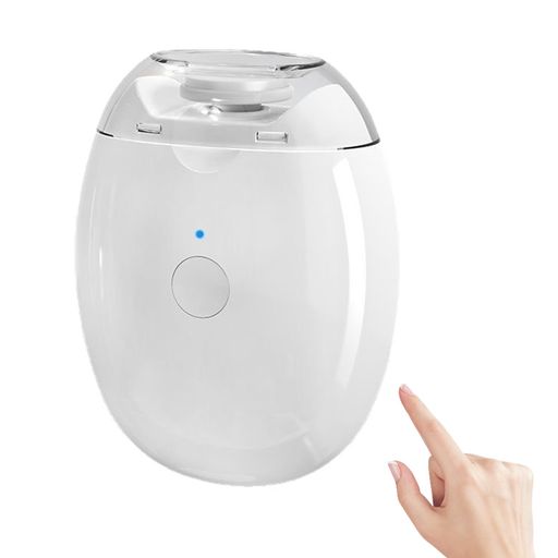 電動爪切り 3段速度調整 補助ライト付き コンパクト携帯型 個人グルーミング 爪ケアツール 敬老の日ギフト 爪削り(ホワイト)