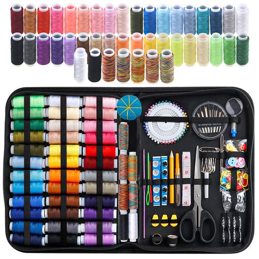 Inscraft裁縫セットソーイングセット226点セット43色縫い糸裁縫道具ポータブルミシンアクセサリーDIYア..