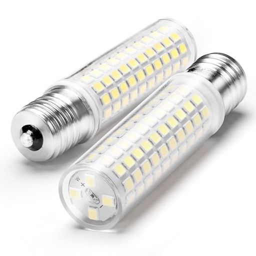 【スーパーミニ設計】e17 led 100w◣消費電力:8W(100W形相当)◣全光束:1200lm◣定格電圧:AC100V-265V (50/60Hz) ◣色温度:昼光色相当(6000K)◣ビーム角:約360°広配光◣平均演色評価数 : Ra85+◣調光器非対応◣密閉器具対応◣断熱材施工器具対応◣本体サイズ:Φ18.5X75mm◣パッケージ:2個入 【超高輝度&amp;省エネルギー】e17 昼光色 100w 超高輝度 2835 SMD LED素子124連が搭載し 新型のLEDチップを採用しており。消費電力は8Wだけでで1200lm程の明るさがあり、明るさは伝統の100W白熱電球に、蛍光灯、水銀灯/水銀ランプ相当します 。従来の100W白熱電球と比べ、明るさをアップして消費電力が低く、省エネで年間の電気代も節約できます。 【取付け簡単・応用が広い】 ◣本体サイズ:Φ18.5X75mm◢ 小型軽量・コンパクト・スーパーミニ設計。led e17 100wは標準E17口金なので、従来の白熱電球に直接取替えられます。