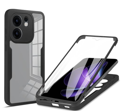 OPPO Reno13 A ケース『AFINER』 360° 全面保護 前後 両面 OPPO Reno13 A カバー  新しい素材 保護フィルム TPU+PC クリア スマホケース フルカバー 軽量 薄型 衝撃吸収 擦り傷防止