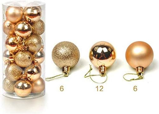 JUTOSUクリスマスオーナメントボールクリスマスボールツリートップスター華やかクリスマスツリー飾り付..