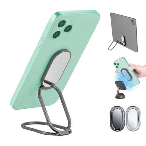 2個携帯電話リングホルダーフィンガーホルダーCROADY360°回転超薄型折りたたみ式携帯電話グリップ、スマートフォンやタブレットに対応(..