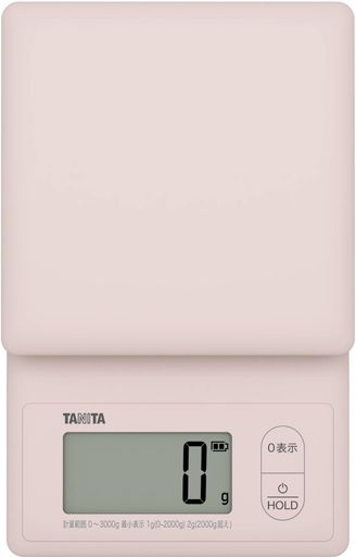 Kitchen Scales - タニタ洗えるスケール3kgピンクKW-2G02-PK