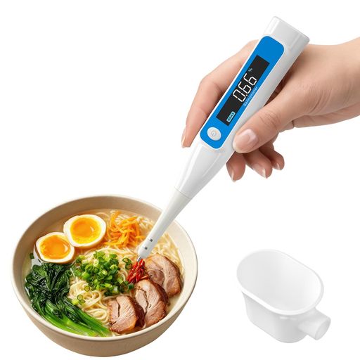 【耐高温】:​電子塩分計の升級革新耐高温プローブは、高温の热汤・热饭菜でも塩分濃度計の故障を大幅削減。塩度計の探头は高温開裂・残渣附着・金属磨损を防ぎ、塩分計測器の使用寿命を大幅延長し、塩分測定器として長期間安定使用可能で、塩分チェッカーの耐久性を高めキッチン測りに安心です。 【広範囲】:一般塩分計の最大測定範囲 5% に対し、2026 革新電子塩分計は 0-10.00% まで機能大幅アップ。温度も測定可能、測定範囲:温度:1~99°C。塩分濃度計として分解能 0.01% の高精度を保持し、自動温度補正機能により、塩分計測器の測定精度を プラスマイナス0.05% まで高め、塩分測定器として正確な数値を提供し、塩分チェッカーでキッチン測りの信頼性を担保します。​ 【思いやりのある設計】:​塩分計の防水仕様により、汁物測定時も電子塩分計の性能を保証。塩分濃度計に付属の回転式フックで収納簡単。注意:使用前後の洗浄と速やかな乾燥が塩分計の寿命延長に不可欠です!溶液補助測定用のシリコン容器付属。測定対象液体を容器に移し、容器内で測定することを推奨します。