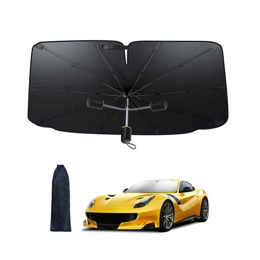 【2025改良式完全フィット】CHICHLサンシェード車フロント車用サンシェード傘型軽自動車車種汎用中大型SUVMPV適用フロントガラス用遮光遮熱紫外線対策暑さ対策車中泊日除け取付簡単折り…