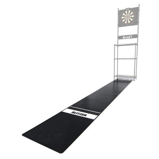 ■コンセプト:床に敷けば、ソフトダーツ、ハードダーツともにひと目でスローラインがわかるマットです。居住スペースを圧迫しないスリムサイズ。PVC素材なので余分な部分はハサミで簡単にカットできます。落下したダーツから床を保護します。 サイズ:W310xL(D)48xH0.15cm カラー:ブラック 重量:4.2kg 材質:PVC(耐熱温度:60度) その他:BLITZERのBSD21、BSD27に適合。 製品の使用方法や詳細、最新情報はメーカーホームページをご確認下さい。 製品改良などを目的として予告なしに仕様を変更する場合があります。 製品につきましては細心の品質管理を行っておりますが、万一製品に不具合・不足部品等がございましたら、取扱説明書に記載のメーカーサポート窓口までお問い合わせ下さい。