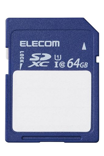エレコム SDXCカード 64GB 保存内容が書ける ケース付 UHS-I MF-FS064GU11C