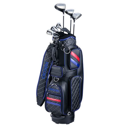 Golf - Persons(パーソンズ)レディスバッグ付クラブ8本組セットPSL1901BK/RD/BLウッド3本(1W4W7W)アイアン4本(#7#9#PW#SW)パターキャディバッグヘッドカバー