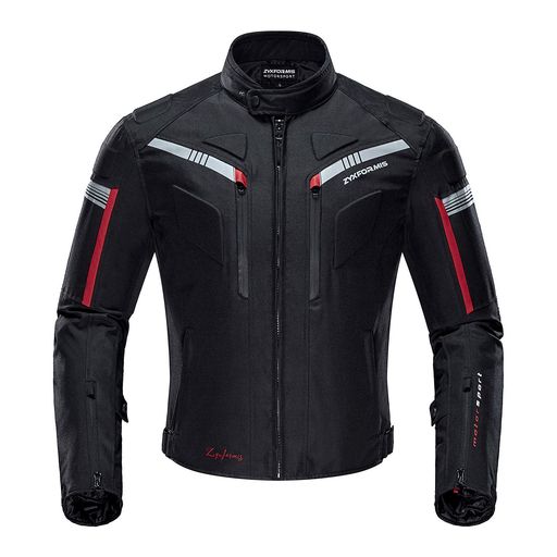 [Zyxformis] バイクジャケット メンズ オールシーズン 防水 防寒 【CE規格プロテク...