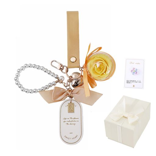 プリザーブドフラワーキーホルダーレディースキーホルダー母の日プレゼントホワイトデープレ枯れない花誕生日プレゼント女性人気かわいいウサギ母敬老の日彼女女性友達娘ギフトバレ…