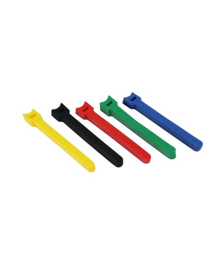 5 色 x50 本の大容量セットで展開するマジックテープ式結束バンドは、繰り返し使える高耐久性設計が最大の魅力。色分け管理で配線の識別が容易になり、長いサイズで太いケーブルもしっかり固定、コスパ抜群のケーブル管理アイテムです。 高品質なナイロン製マジックテープ素材を採用したケーブルバンドは、柔軟性と耐久性を両立。繰り返しの貼り剥がしでも粘着力が衰えにくく、黒を含む 5 色は退色しにくい設計で、長期的な使用にも安心して対応できます。 ケーブルを束ねてベルクロ部分を巻き付けて留めるだけで、簡単にケーブルまとめが完了。不要になったら剥がすだけで何度でも再利用可能、ねじりっこのような手間もなく、太さに合わせて自由に調整できる使い勝手の良さが魅力です。 配線まとめやケーブル結束バンドとして、PC 周り・家電の配線整理はもちろん、固定バンドとして小物の整理・収納にも大活躍。リピートタイ仕様で、イベント・DIY など様々な場面で繰り返し活用でき、インシュロックのような使い捨ての無駄を削減できます。
