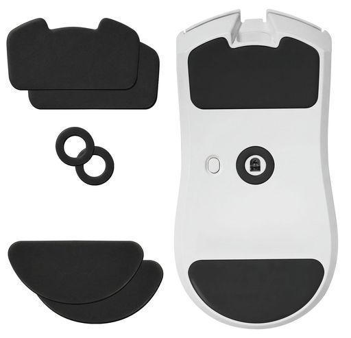 [2セット] マウスソール For Razer レイザー Viper V4 Pro 用 ソール プロ仕様 レイザー PTFE素材 ゲーミングマウス ワイヤレス スーパーラウンドエッジ加工(ブラック)