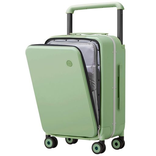 [mixi]米煕スーツケースワイドハンドルキャリーケース前開き大容量TSAロック360°回転金属軸受キャスター静音PCハードサイド耐衝撃アルミフレームカバー付き20インチ出張旅行ビジネス海外