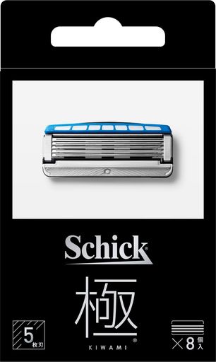 Schick(シック) 極 KIWAMI 5枚刃 替刃(8コ入) 髭剃り カミソリ