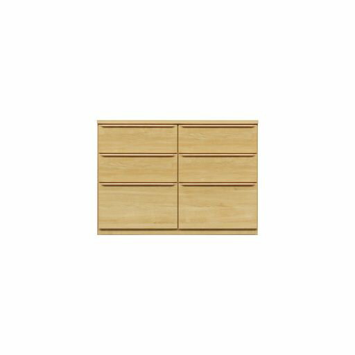 Baby Wardrobes - ローチェスト収納棚120cm幅3段ライトブラウン446394