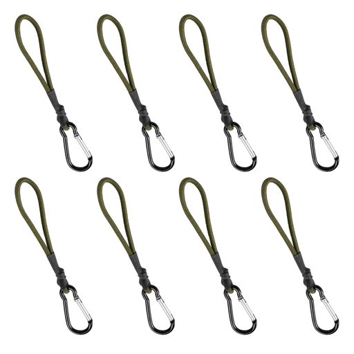 JnTechストレッチコードカラビナフック付きバンジーコードゴムフックテント張綱ストレッチコードフック付きバンジーコードテントタープ張綱ガイラインアダプターショック吸収キャンプ…