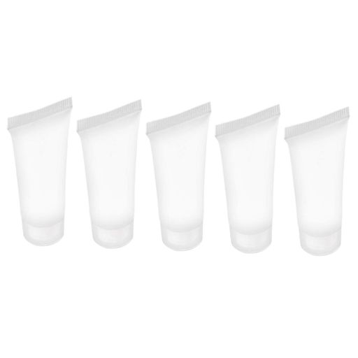 詰め替え容器チューブプラスチックソフトチューブ10mlクリアプラスチック化粧品小分けスクイズチューブローション収納旅行用品5個