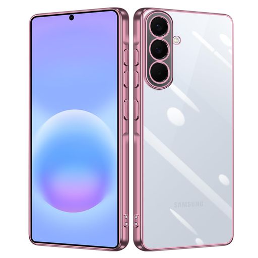 【対応機種】 SAMSUNG Galaxy A57 に適合する専用デザインです。ご注文の前に、お使いの携帯電話のサイズを確認してください。 【高品質のTPU素材】 衝撃吸収、耐久性が最も良く丈夫な素材の一つであるTPUで作られております。クリスタルのようなTPUで、優れた保護力と特有の透明度で ギャラクシーA57 の美しさと感度をアップさせます。 【周メッキ&amp;背面高透明】 フレームはメッキ加工技術と超微細なレーザー加工技術によって設計します。オシャレで独特の輝きを放ち、シンプルで高級感溢れています。背面が透明感の高さにより、Samsung A57の美しさをそのまま楽しむことが出来ます。 【360°全面保護】 ギャラクシーA57 とケースの縁の僅かな段差により地面との接触を避け、A57の画面への傷を防ぐ設計です。また背面のカメラが地面に触れないようにカメラより高く設計されており、大切なカメラレンズを傷から守ります。それに机に置いて画面を操作してもがたつきません。 【精密性】薄くて丈夫で柔軟性が高く、程よいグリップ感があり、スマホ本体の持つスリムな質感をできる限り損なわないよう設計している背面クリアケースです。