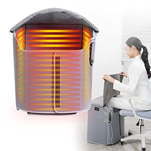 デスクヒーター360°全方位発熱式折り畳み式遠赤外線パネルフットヒーター足元四面発熱30秒快熱5階段温..