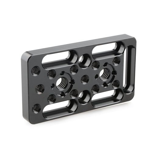 CAMVATE 多用途マウントチーズプレート ロゼット標準3/8”スレッド穴が付き 撮影に最適なアクセサリー(アルミ合金製 黒)