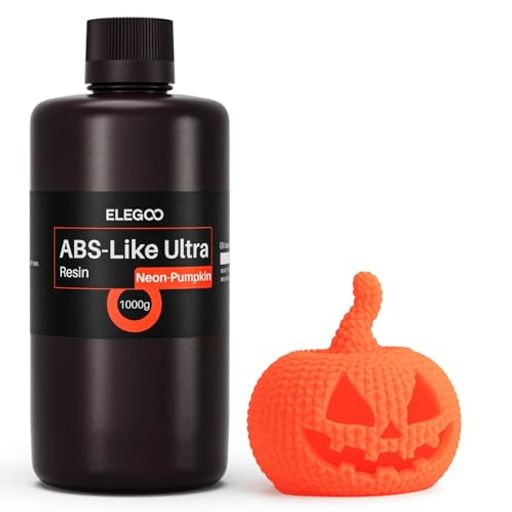 乐天商城 - ELEGOOABSライクウルトラレジン高靭性高耐久性強化バージョンMSLA/DLP/LCDレジン3Dプリンター対応ツール用3Dプリンターレジンネオンパンプキン1000g