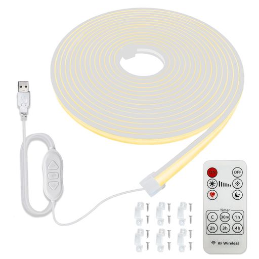 【適用シーン】USBバーライトは寝室、オフィス、寮、リビングルーム、書斎、ベッドサイドはもちろん、キッチンやキャビネットなど様々な場所で活躍。柔らかく眩しくない暖かいLEDバーライトの光で、読書や勉強、PC作業、調理時の照明に最適です。特にキャビネットライトとしても、キッチンライトとしても、またテープライトとしても使い勝手が良い設計です。 【7色展開・6サイズ対応】3000K、4000K、6000Kから情熱的なレッド、落ち着いたブルー、クールなアイスブルーまで、合計7色の光色から選ぶことができる。LEDストリップは6種類のサイズ(0.5m/1m/1.5m/2m/2.5m/3m)と長さがあり、キャビネットライト、キッチンライト、テープライトとしても使用できる。 【超薄型デザイン】シングルカラーモデルが驚きの8mm、ダブルカラー調光モデルでもわずか12mmの超薄型ボディを実現。クリップ式簡単取り付けで配線不要、キッチンキャビネットやクローゼットなど狭い空間にもスッキリ収まります。LEDバーライトの薄さと軽さで、キャビネットライトやキッチンライト、そしてテープライトとしても邪魔になりません。