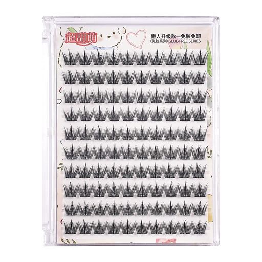 KSYNKO-KOつけまつげ部分つけまつげつけまつけまつ毛3Dつけまつげのり不要接着剤不要1秒マツエク初心者..